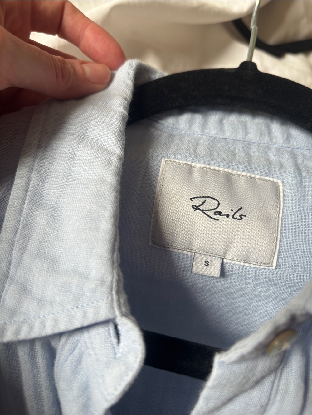 Rails Ellis Shirt, Light Blue, S - Picture 4 of 8